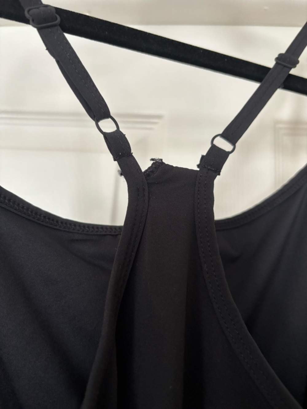 all in motion Black Mini Slip Dress with Strappy Back - Picture 2 of 3